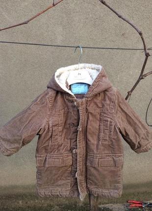 Куртка вельветова для хлопчика🙂74 80 см