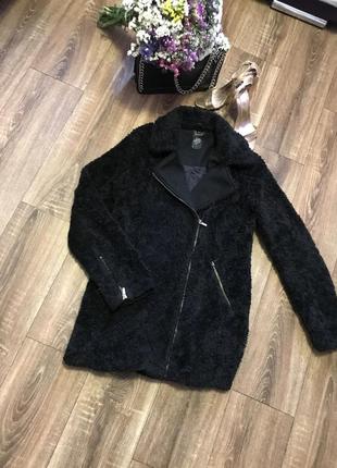 Тепле плюшеве пальто