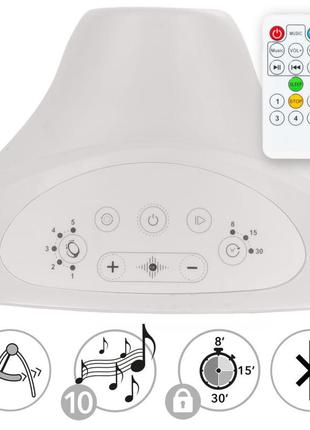 Крісло-гойдалка дитяча kidwell 2в1 luxi light melange колиска-гойдалка bluetooth з пультом4 фото