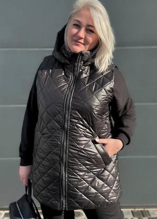 Жилет жіночий стьобаний утеплений розм.48-58