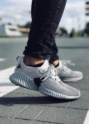 Кроссовки мужские adidas alphabounce instinct серые (адидас альфабаунс, адидасы, кросівки)