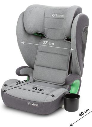 Детское автокресло в машину от 15 до 36 кг weston i-size light gray9 фото