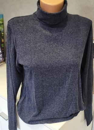 Гольф базовий меланж синій 2