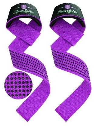 Лямки для тяги power system ps-3420 g-power straps purple4 фото