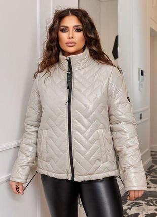 Женская демисезонная куртка большого размера: 48-50, 52-54, 56-582 фото