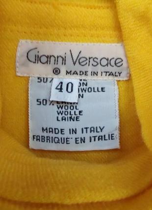 Шерстяная винтажная блуза от versace оригинал8 фото
