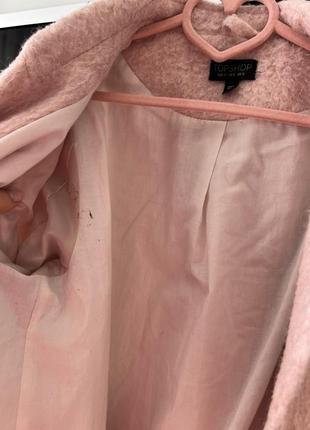 Нежное розовое пальто деми7 фото