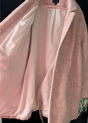 Нежное розовое пальто деми6 фото