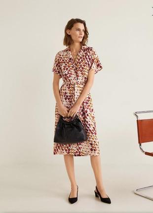 Платье-рубашка mango размер xs 2