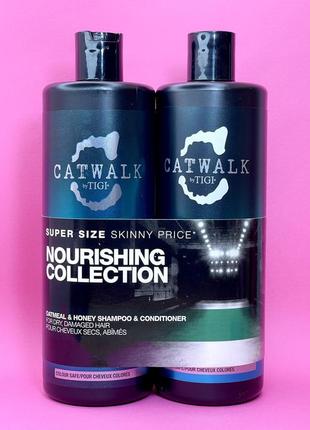 ‼️шампунь и кондиционер восстанавливает волосы tigi catwalk oatmeal and shampoo 750мл and conditioner 750мл!!️