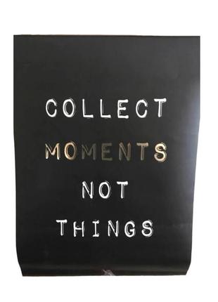 Плакат-постер "collect moments not things" edeka 50 х 60 см