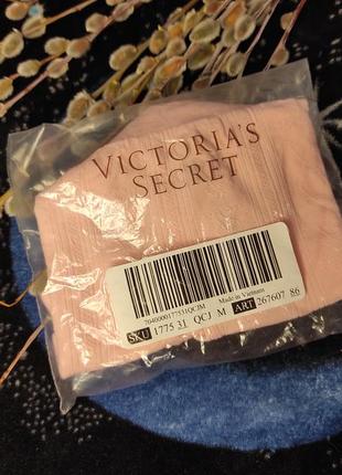 Розовые трусики-шорты victoria’s secrets m из лого5 фото