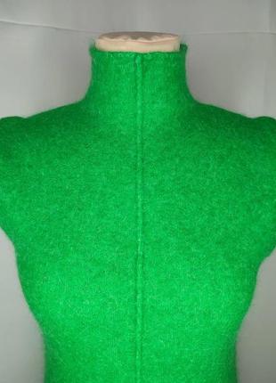 Сукня-жилет зелена, комір-стійка2 фото