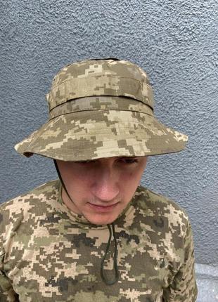 Тактическая панама камуфляжная армейская панама пиксель мм 134 панама зсу военные панамы5 фото