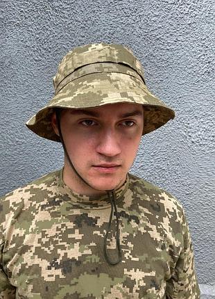 Тактическая панама камуфляжная армейская панама пиксель мм 134 панама зсу военные панамы4 фото