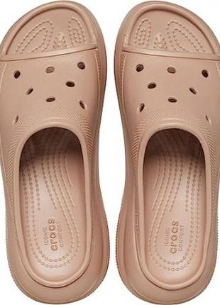 Шльопки crocs crush slide. оригінал. нові. w8 w92 фото