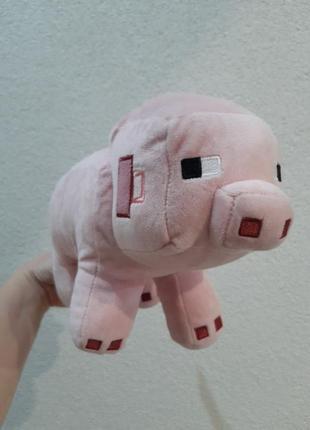 Свинка з minecraft- "pig cochon" 28см