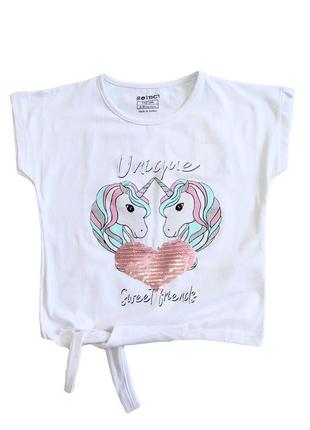 Футболка с единорогами для девочки boinc