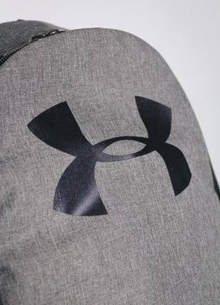 Рюкзак сірий меланж (велике лого) under armour8 фото