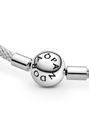 Серебряный браслет для шармов пандора -бэнглплетеный 5965432 фото