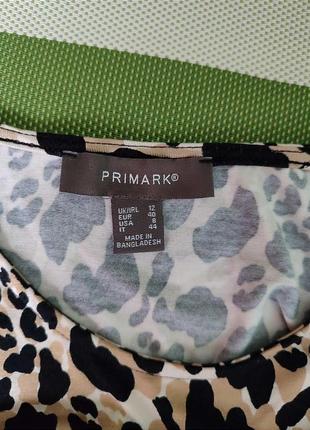 Платье. платье. primark. стильное платье. 12размер. 40. l. платье миди. мин. леопардовый принт. платье лео.3 фото