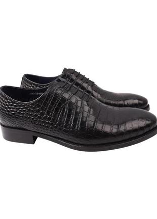 Туфли мужские brooman черные натуральная кожа, 40