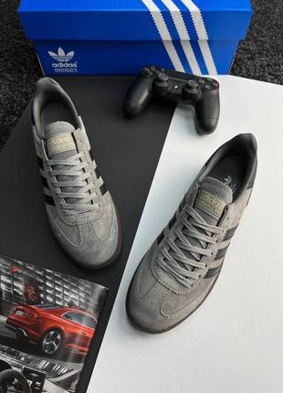 Мужские кроссовки adidas spezial gray black3 фото