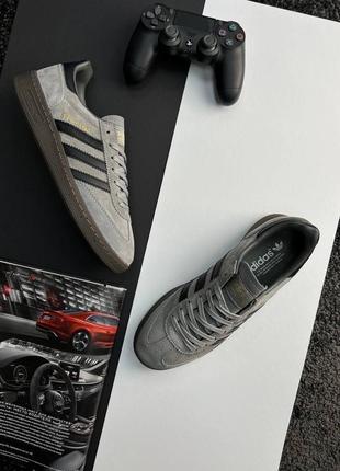 Мужские кроссовки adidas spezial gray black5 фото