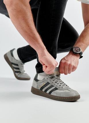 Мужские кроссовки adidas spezial gray black6 фото