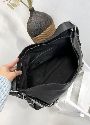 Кожаная сумка шоппер 2