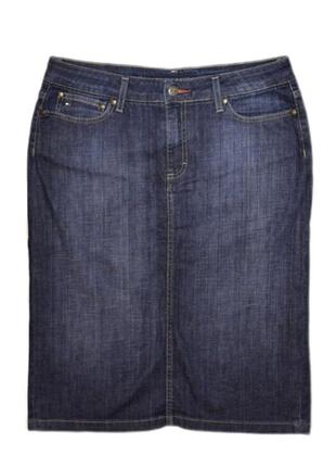 Джинсовая юбка юбка карандаш cotton tommy hilfiger