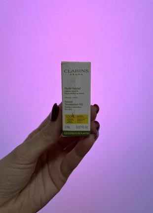 Масло для обличчя для сухої шкіри clarins santal face1 фото