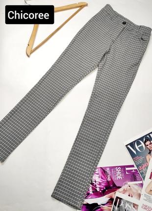 Легінси жіночі з високою посадкою в клітинку від бренду  chicoree xs