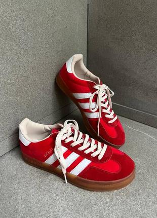 Кроссовки adidas gazelle x gucci red velvet