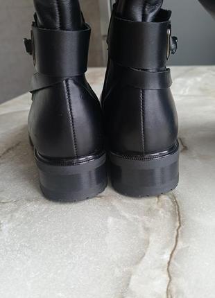 Високі чоботи з натуральної шкіри єврозима3 фото