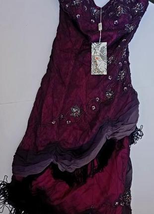 Красивое платье из натурального шелка французской фирмы faust