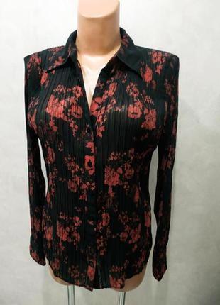 402.элегантная блузка в принт известного британского бренда marks &amp; spencer2 фото