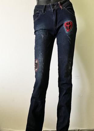 Длинные прямые джинсы от pecito micorazon