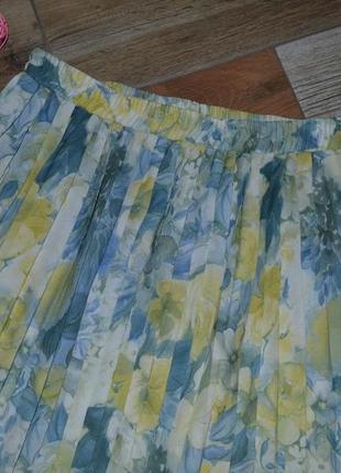 Плиссированная юбка с цветами4 фото