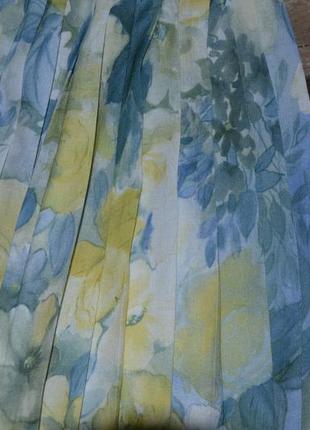 Плиссированная юбка с цветами6 фото