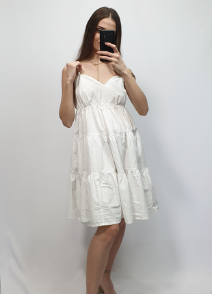 Неймовірна, повітряна біла сукня5 фото