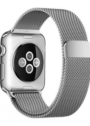 Ремінець milanese loop — apple watch 38 mm | 40 mm | 41 mm silver