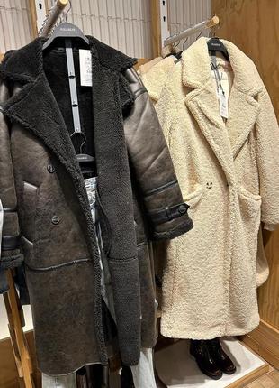 Шикарная дубленка pull & bear в стиле zara