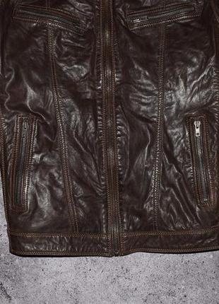 Rock'n'blue diesel leather jacket (мужская кожаная куртка бомбер )3 фото