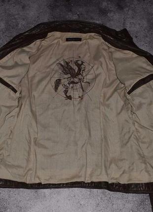 Rock'n'blue diesel leather jacket (мужская кожаная куртка бомбер )5 фото