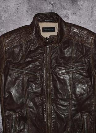 Rock'n'blue diesel leather jacket (мужская кожаная куртка бомбер )2 фото