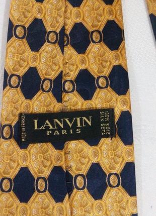 Красивый галстук натуральный шелк lanvin3 фото