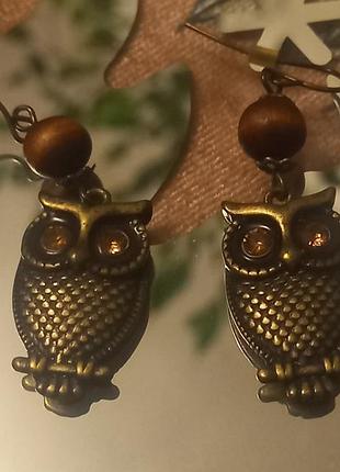 Цікаві, вінтажні сережки. англія.