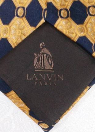 Красивый галстук натуральный шелк lanvin4 фото