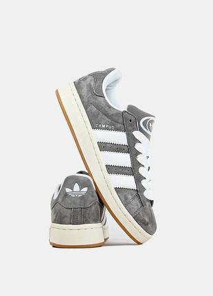 Жіночі кросівки adidas campus 00s gray / адідас кампус темно сірі / жіноче демісезонне взуття на весну , літо, осінь